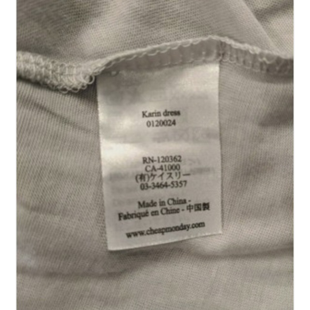Cheap Monday Light Gray Sleeveless Midi Dress NWT - Picture 6 of 7